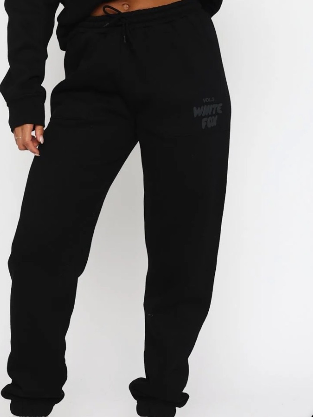 Woman’s White Fox Vol. 3 Black Jogger Pants Size XS Like New